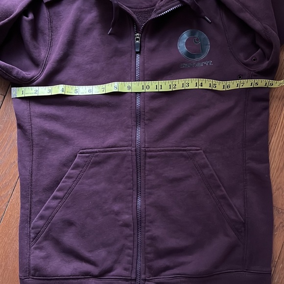 Carhartt Full zip Maroon Hoodie - Picture 13 of 16
